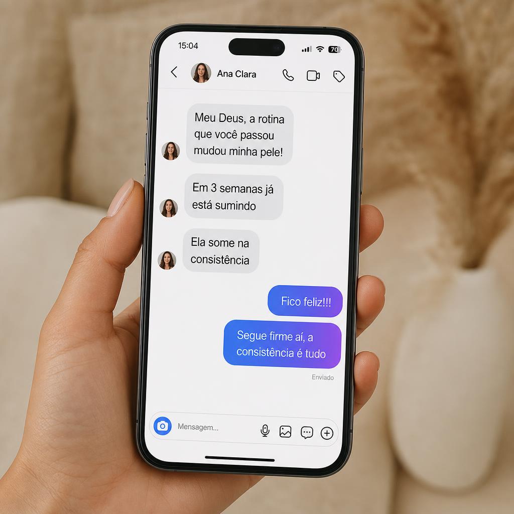 Prova social de Ana Clara