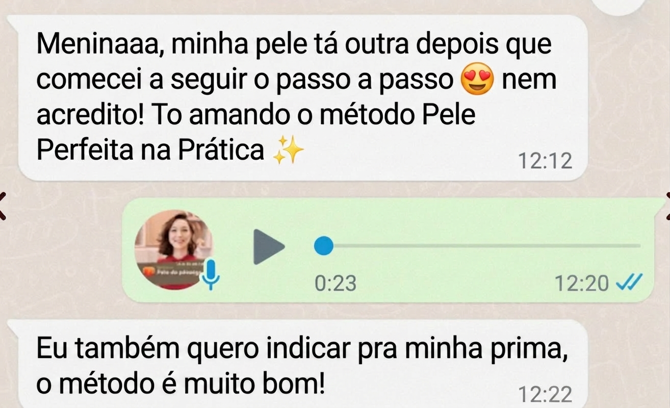 Print de mensagem real de aluna 1
