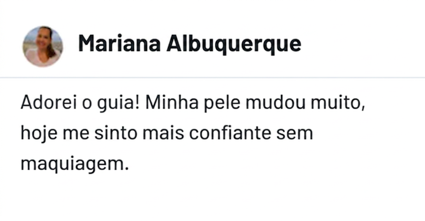 Comentário real de aluna