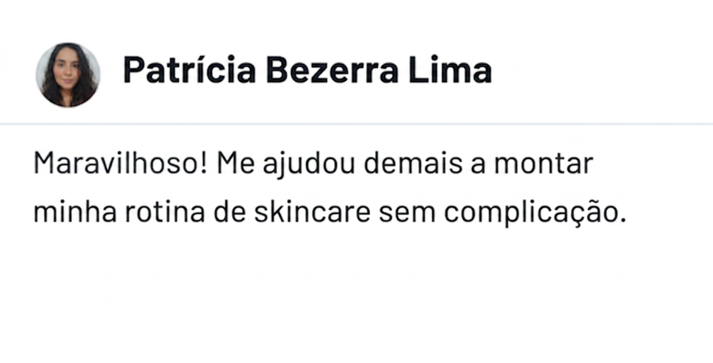 Comentário real de aluna
